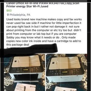 pre owned Printer with Fax and Copy Canon model